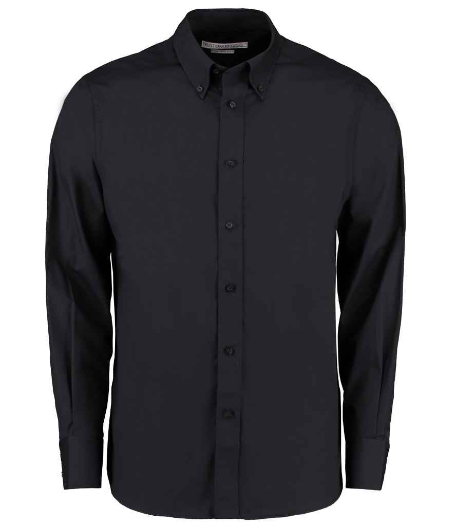 Kustom Kit Long Sleeve Tailored City Business Shirt (K386)