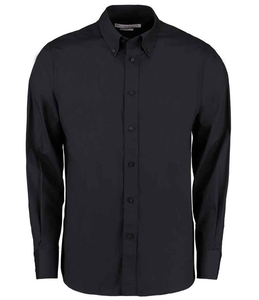 Kustom Kit Long Sleeve Tailored City Business Shirt (K386)