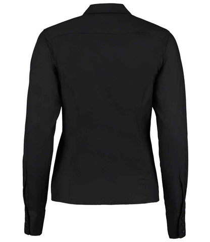 Kustom Kit Ladies Premium Long Sleeve Tailored Oxford Shirt (K702)