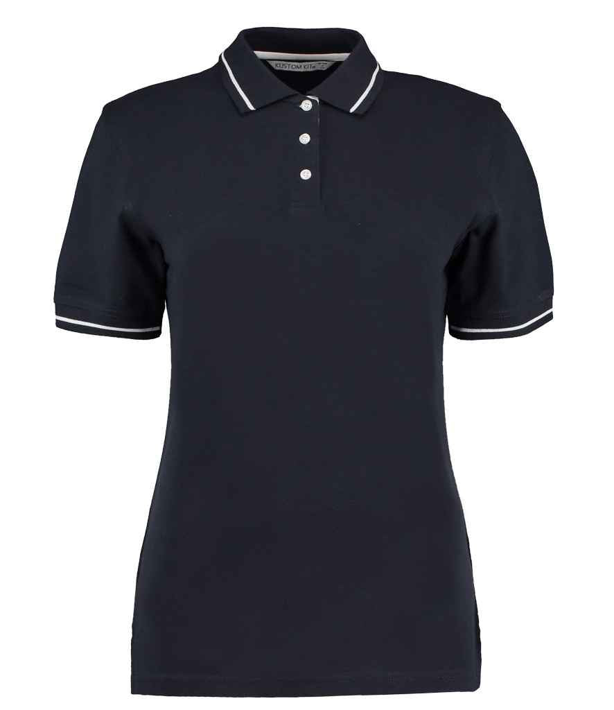 Kustom Kit Ladies St Mellion Tipped Cotton Piqué Polo Shirt (K706)