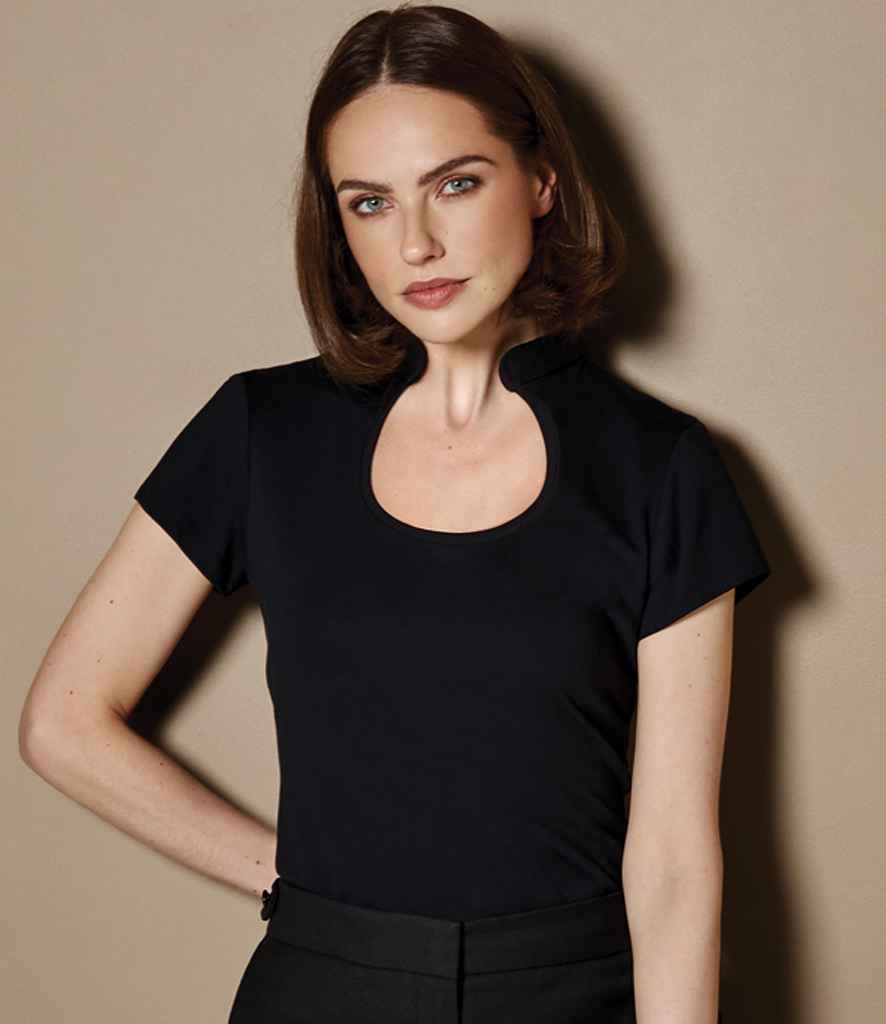 Kustom Kit Ladies Keyhole Neck Corporate Top (K755)