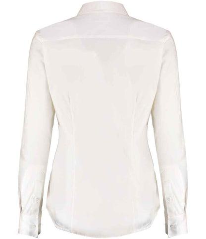 Kustom Kit Ladies Long Sleeve Tailored Stretch Oxford Shirt (K782)