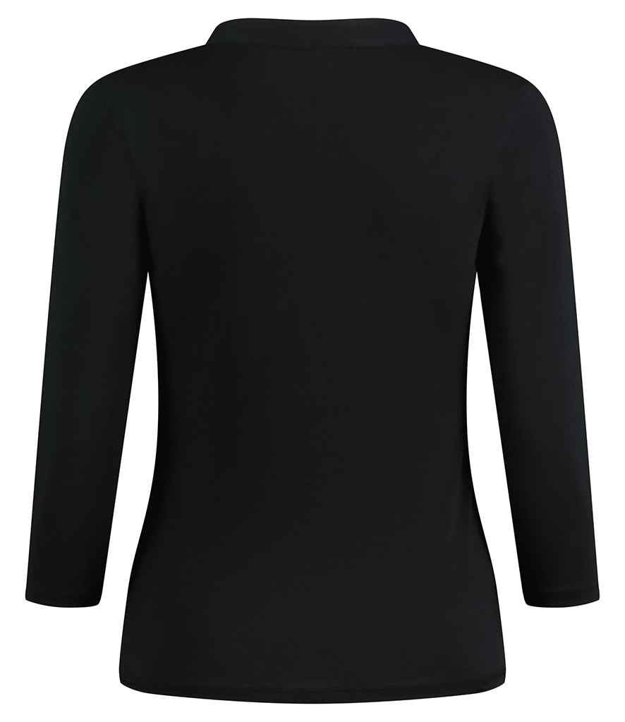 Kustom Kit Ladies 3/4 Sleeve Mandarin Collar Top (K785)