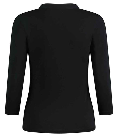 Kustom Kit Ladies 3/4 Sleeve Mandarin Collar Top (K785)