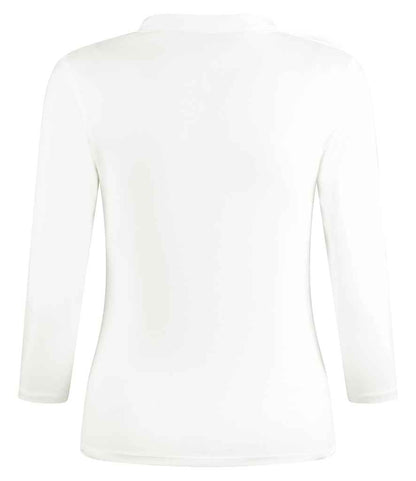 Kustom Kit Ladies 3/4 Sleeve Mandarin Collar Top (K785)