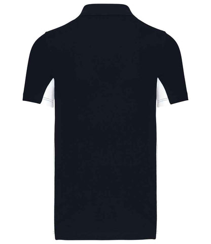 Kariban Flag Poly/Cotton Piqué Polo Shirt - Navy/White (KB232)