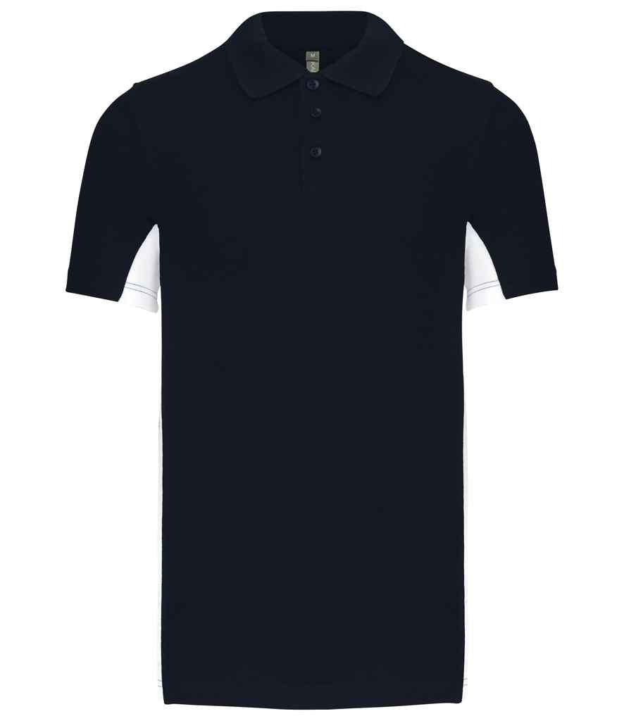 Kariban Flag Poly/Cotton Piqué Polo Shirt - Navy/White (KB232)