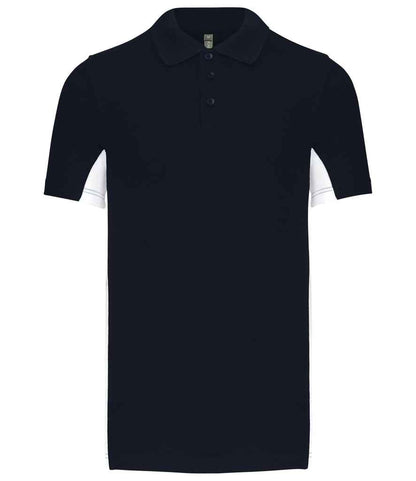 Kariban Flag Poly/Cotton Piqué Polo Shirt - Navy/White (KB232)