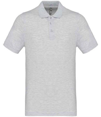 Kariban Short Sleeve Piqué Polo Shirt - Ash Heather (KB254)