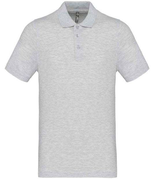 Kariban Short Sleeve Piqué Polo Shirt - Ash Heather (KB254)