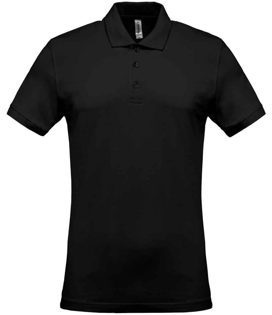 Kariban Short Sleeve Piqué Polo Shirt - Black (KB254)