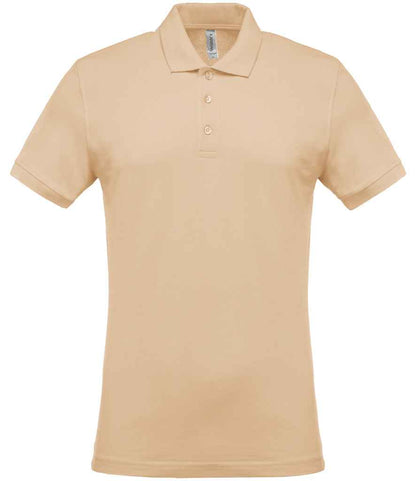 Kariban Short Sleeve Piqué Polo Shirt - Light Sand (KB254)