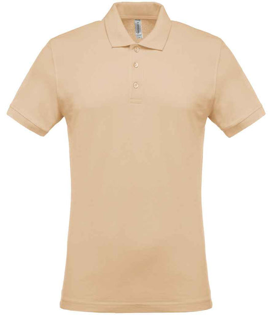 Kariban Short Sleeve Piqué Polo Shirt - Light Sand (KB254)
