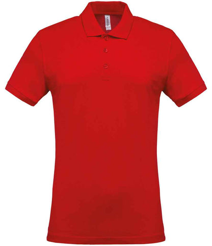 Kariban Short Sleeve Piqué Polo Shirt - Red (KB254)