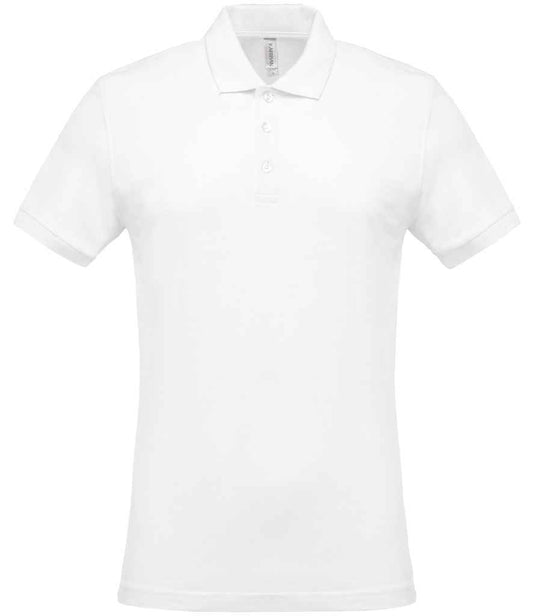 Kariban Short Sleeve Piqué Polo Shirt - White (KB254)