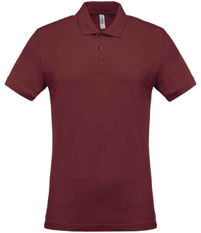 Kariban Short Sleeve Piqué Polo Shirt - Wine (KB254)