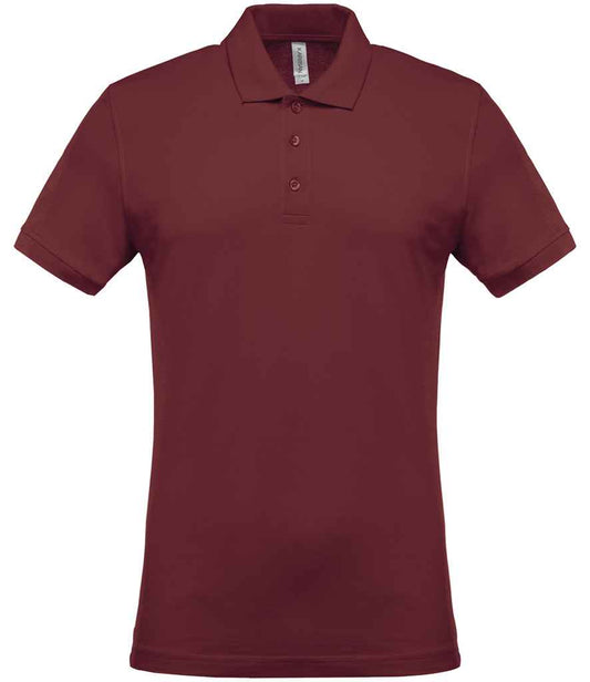 Kariban Short Sleeve Piqué Polo Shirt - Wine (KB254)