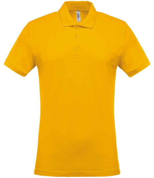 Kariban Short Sleeve Piqué Polo Shirt - Yellow (KB254)