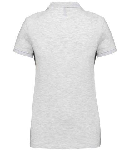 Kariban Ladies Short Sleeve Piqué Polo Shirt - Ash Heather (KB255)