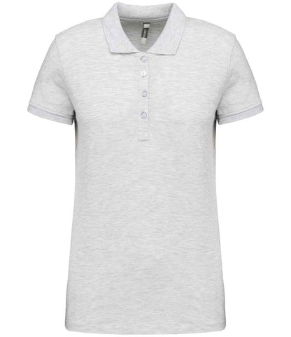 Kariban Ladies Short Sleeve Piqué Polo Shirt - Ash Heather (KB255)