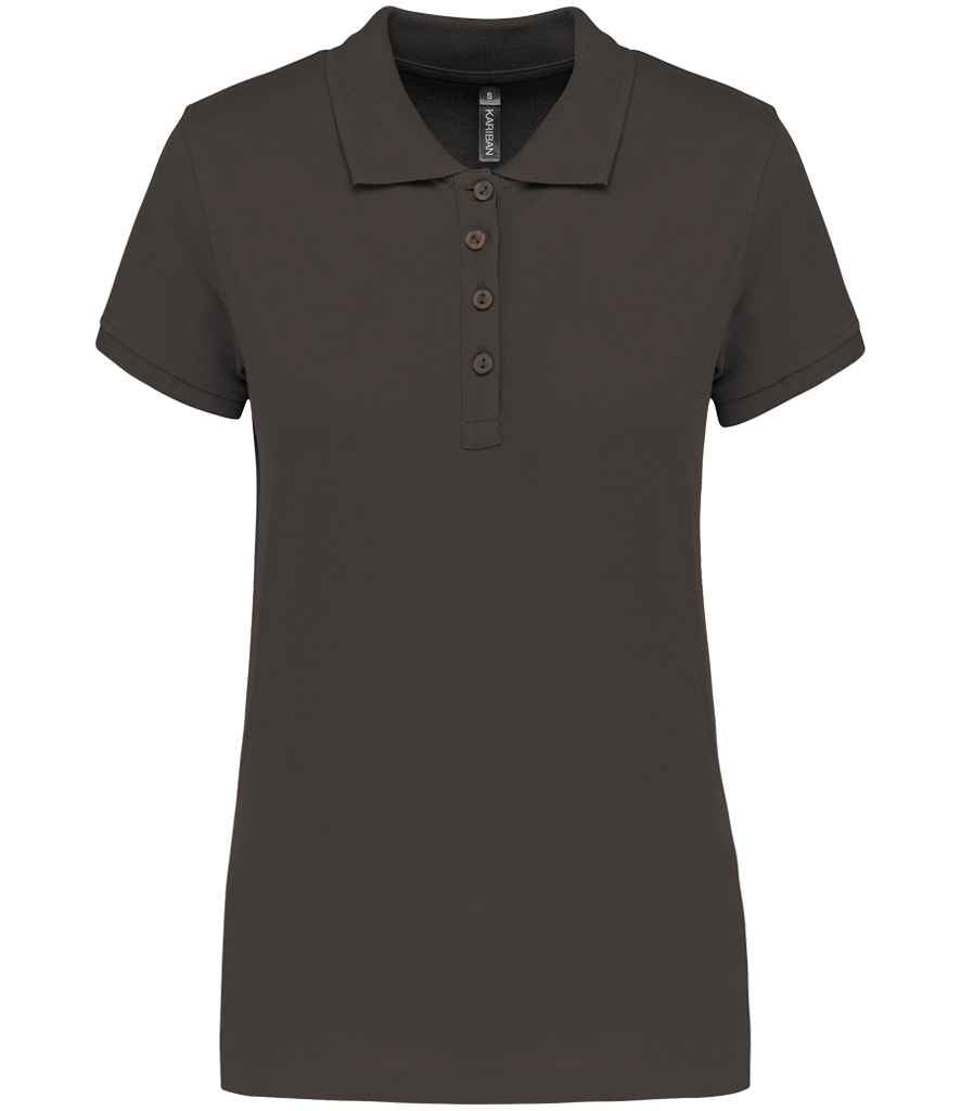 Kariban Ladies Short Sleeve Piqué Polo Shirt - Dark Grey (KB255)