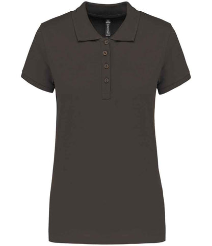 Kariban Ladies Short Sleeve Piqué Polo Shirt - Dark Grey (KB255)