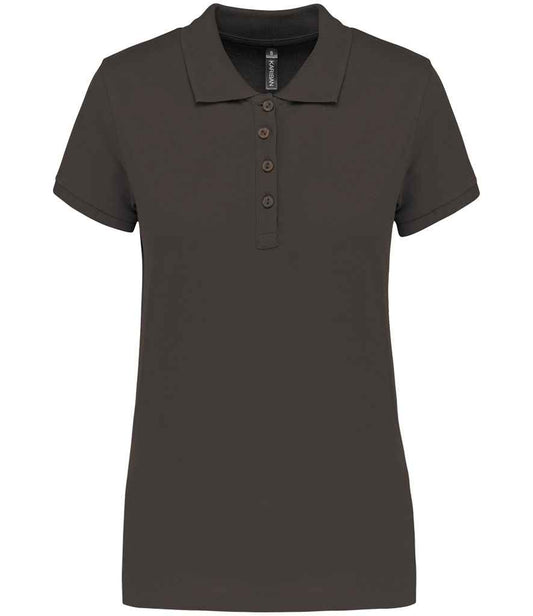 Kariban Ladies Short Sleeve Piqué Polo Shirt - Dark Grey (KB255)