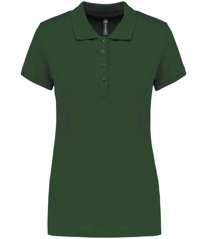 Kariban Ladies Short Sleeve Piqué Polo Shirt - Forest Green (KB255)