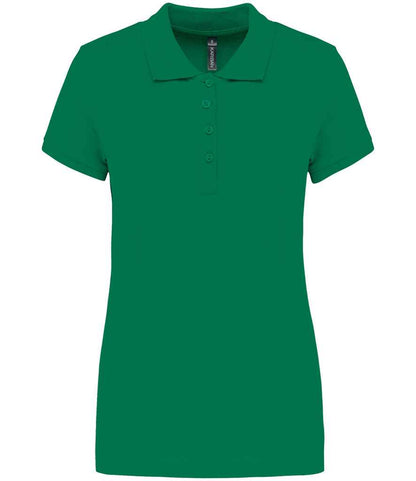 Kariban Ladies Short Sleeve Piqué Polo Shirt - Kelly Green (KB255)