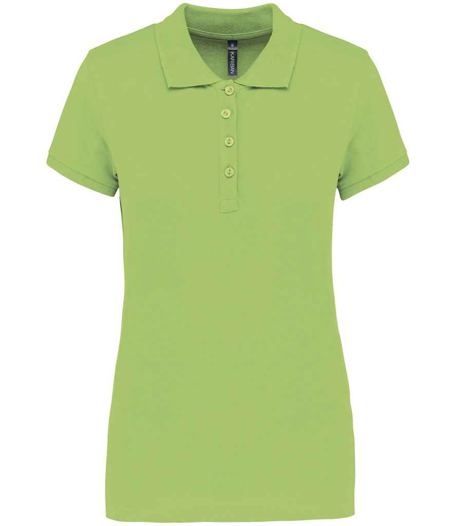 Kariban Ladies Short Sleeve Piqué Polo Shirt - Lime Green (KB255)