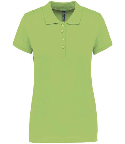 Kariban Ladies Short Sleeve Piqué Polo Shirt - Lime Green (KB255)