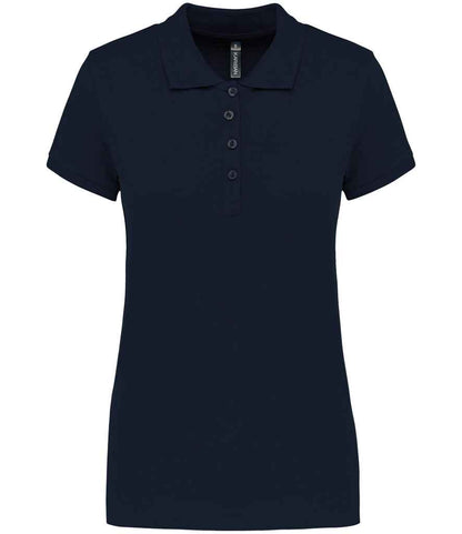 Kariban Ladies Short Sleeve Piqué Polo Shirt - Navy (KB255)