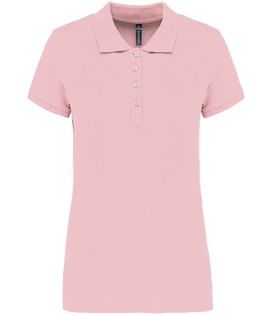 Kariban Ladies Short Sleeve Piqué Polo Shirt - Pale Pink (KB255)