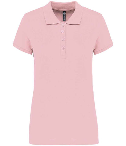 Kariban Ladies Short Sleeve Piqué Polo Shirt - Pale Pink (KB255)