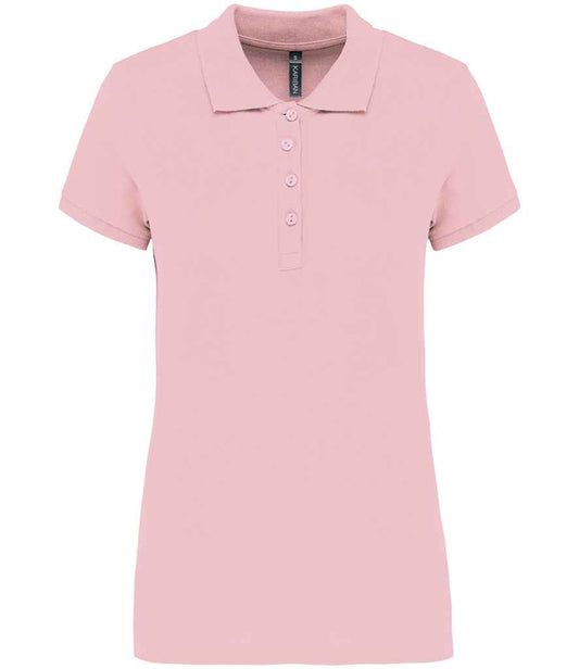 Kariban Ladies Short Sleeve Piqué Polo Shirt - Pale Pink (KB255)