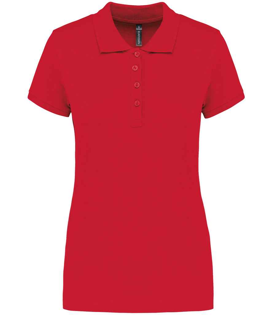 Kariban Ladies Short Sleeve Piqué Polo Shirt - Red (KB255)