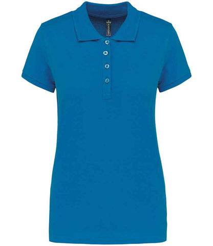 Kariban Ladies Short Sleeve Piqué Polo Shirt - Tropical Blue (KB255)