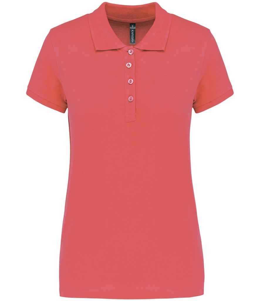 Kariban Ladies Short Sleeve Piqué Polo Shirt - True Coral (KB255)