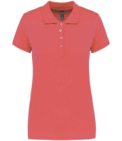 Kariban Ladies Short Sleeve Piqué Polo Shirt - True Coral (KB255)