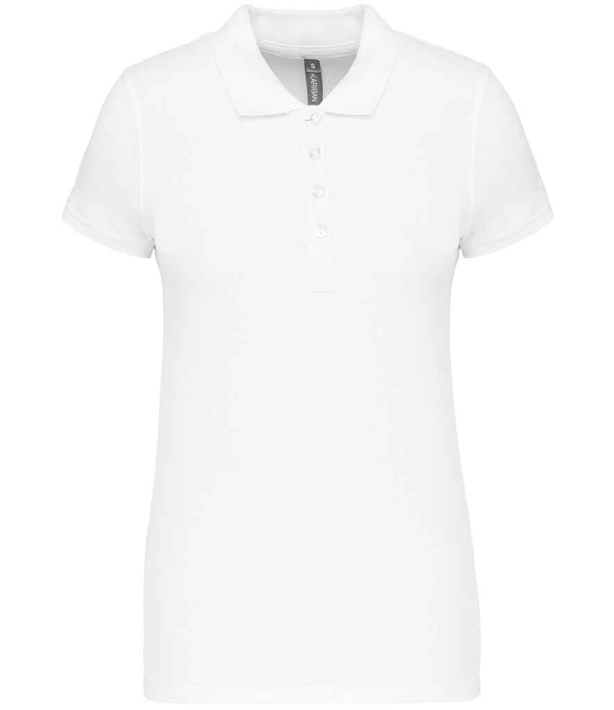 Kariban Ladies Short Sleeve Piqué Polo Shirt - White (KB255)