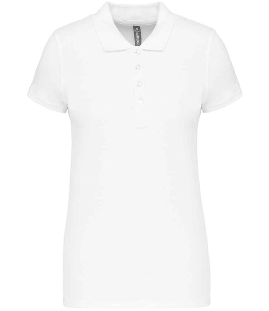 Kariban Ladies Short Sleeve Piqué Polo Shirt - White (KB255)