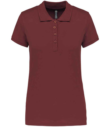 Kariban Ladies Short Sleeve Piqué Polo Shirt - Wine (KB255)