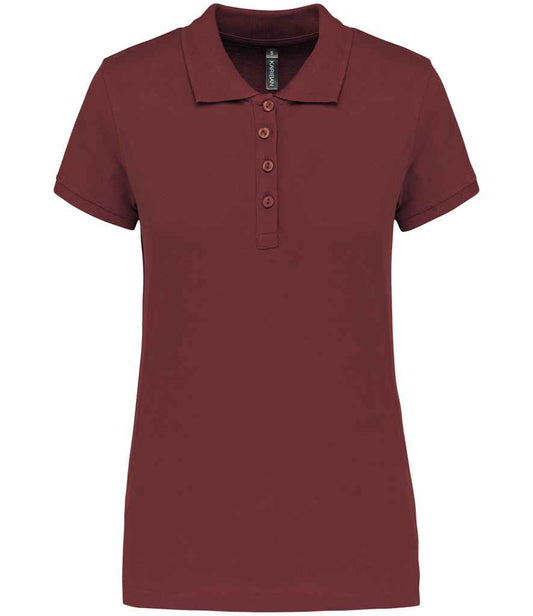 Kariban Ladies Short Sleeve Piqué Polo Shirt - Wine (KB255)