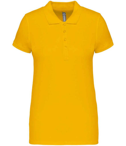 Kariban Ladies Short Sleeve Piqué Polo Shirt - Yellow (KB255)