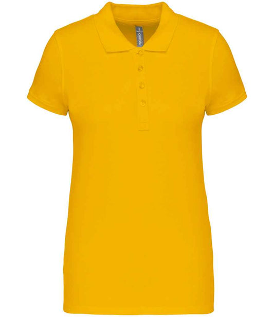 Kariban Ladies Short Sleeve Piqué Polo Shirt - Yellow (KB255)