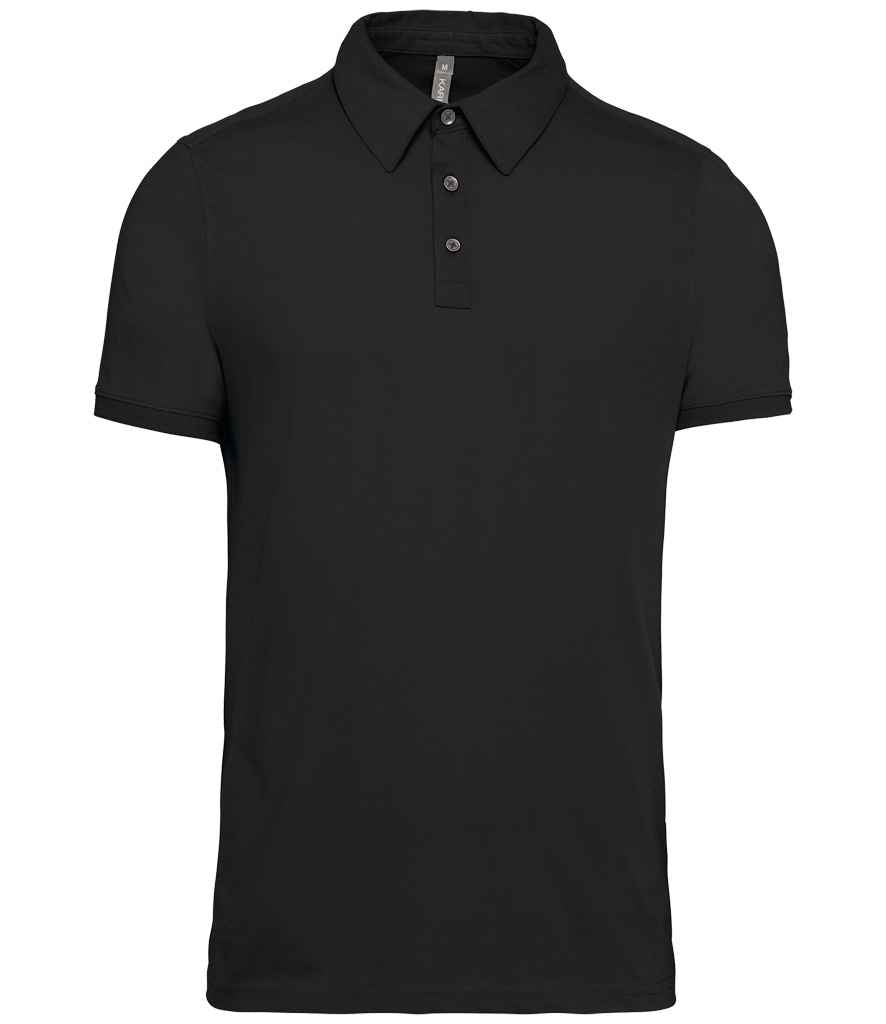 Kariban Jersey Polo Shirt - Black (KB262)