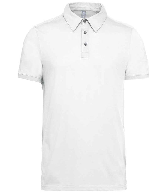 Kariban Jersey Polo Shirt - White (KB262)