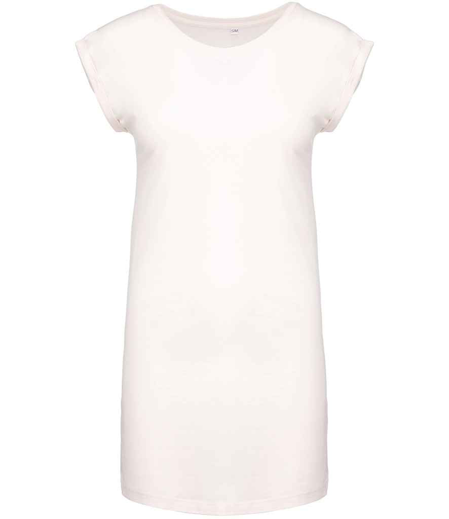 Kariban Ladies T-Shirt Dress - Off White (KB388)