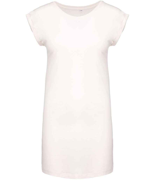 Kariban Ladies T-Shirt Dress - Off White (KB388)