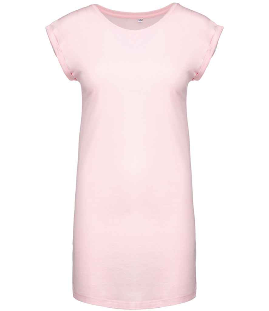 Kariban Ladies T-Shirt Dress - Pale Pink (KB388)